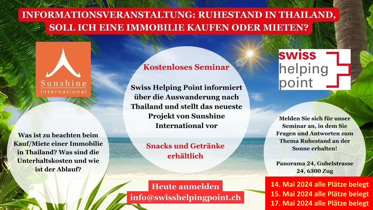 You are currently viewing Auswandern nach Thailand Seminar 2024